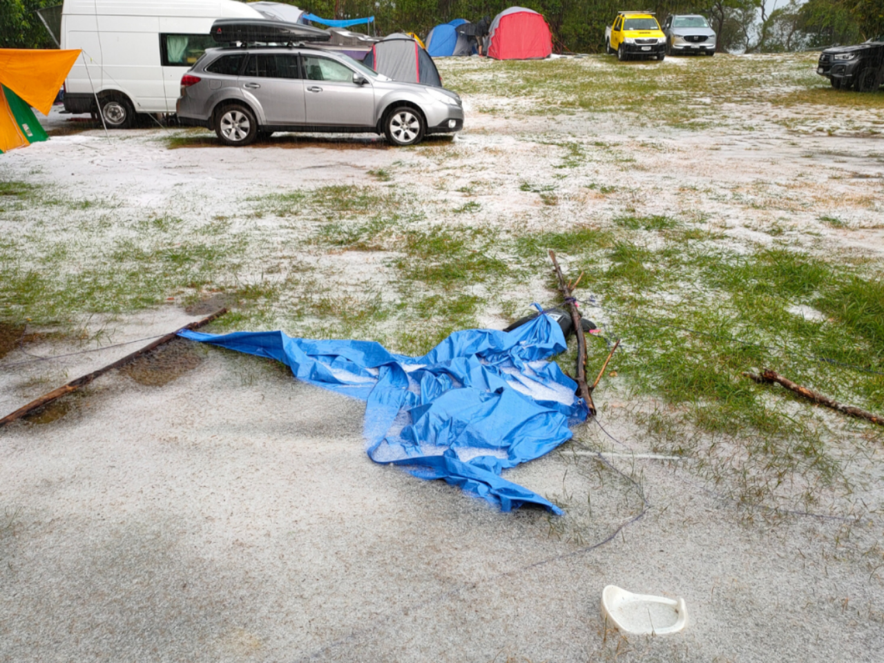 How this Mum survived camping with a cloth-wearing baby