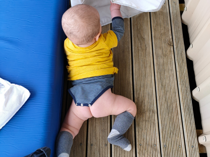 How this Mum survived camping with a cloth-wearing baby