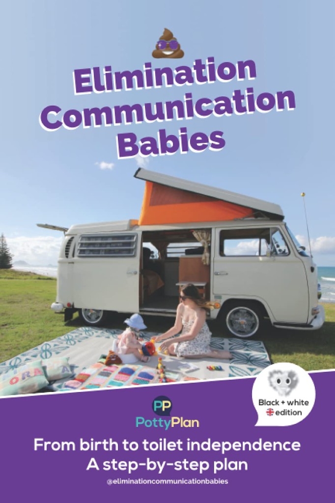 Elimination Communication Babies book — UK English black and white edition cover